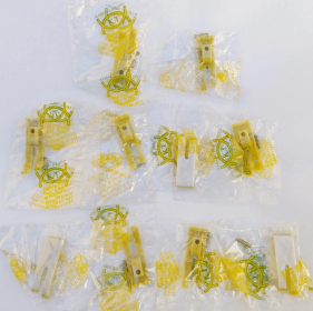 Teflon double laminated foot plate with spring screws