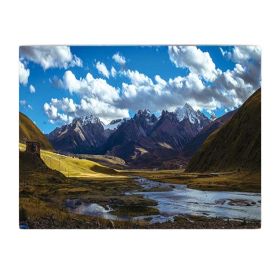 Mountains Bedroom Tapestry Landscape Background Cloth Bedside Wall Hanging Cloth Room Decoration Tapestry; 43x59 inch