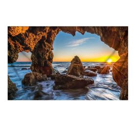 Beach Landscape Tapestry Bedroom Hotel Restaurant Decorative Backdrop Nature Cave Wall Tapestry; 51x70 inch