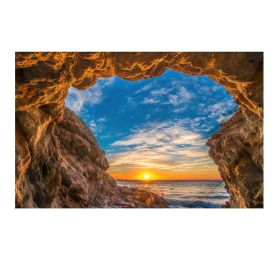 Nature Cave Wall Tapestry Bedroom Hotel Restaurant Decorative Backdrop Beach Landscape Tapestry; 51x70 inch