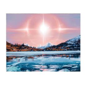 Sunrise Backdrop Tapestry Landscape Bedroom Decorative Wall Tapestry Room Bedside Tapestry Painting Wall Art; 43x59 inch