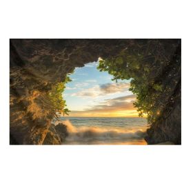 Nature Cave Wall Tapestry Beach Landscape Tapestry Bedroom Hotel Restaurant Decorative Backdrop; 51x70 inch