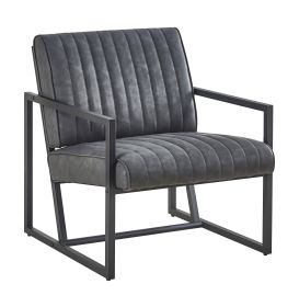 Modern design high quality PU(GREY)+ steel armchair, for Kitchen, Dining, Bedroom, Living Room
