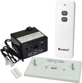 Durablow TR1001 Gas Fire Fireplace Remote Control Kit for Millivolt Valve;  IPI Module;  Replaces Wall Switch (On/Off)