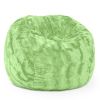 Jaxx Saxx 3 Foot Bean Bag Chair - Faux Fur - Fun Colors, Lime Green