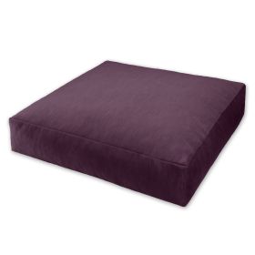 Jaxx Brio Large Décor Floor Pillow / Meditation Yoga Cushion, Plush Microvelvet, Pinot