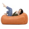 Jaxx 4 ft Lounger Bean Bag, Mandarin