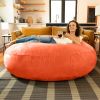 Jaxx 6 ft Cocoon - Large Bean Bag Chair for Adults, Mandarin