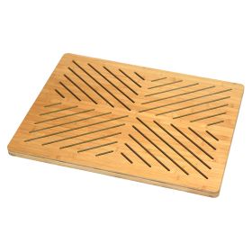 Oceanstar Bamboo Floor and Bath mat with Non-Slip Rubber Feet
