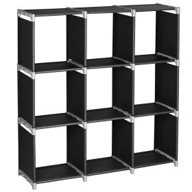 3Tier 9 Compartment Storage Cube Closet Organizer Shelf 9 CubesBookcase Storage