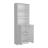 Bookcase Dual-Door Benzoni, Office, White