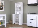 Bookcase Dual-Door Benzoni, Office, White