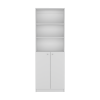 Bookcase Dual-Door Benzoni, Office, White