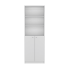 Bookcase Dual-Door Benzoni, Office, White