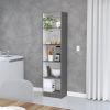 Bookcase XS Benzoni, Office, Matt Gray / White