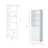 Bookcase Dual-Door Benzoni, Office, White