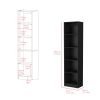 Bookcase XS Benzoni, Office, Black