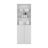 Bookcase Dual-Door Benzoni, Office, White