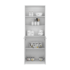 Bookcase Dual-Door Benzoni, Office, White