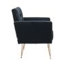 COOLMORE Accent Chair ,leisure single sofa with Rose Golden feet