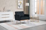 COOLMORE Accent Chair ,leisure single sofa with Rose Golden feet