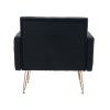 COOLMORE Accent Chair ,leisure single sofa with Rose Golden feet