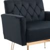 COOLMORE Accent Chair ,leisure single sofa with Rose Golden feet