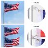 25 ft Al Flag Pole w/ US Flag and Ball