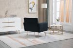 COOLMORE Accent Chair ,leisure single sofa with Rose Golden feet