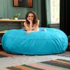 Jaxx 6 ft Cocoon - Large Bean Bag Chair for Adults, Teal