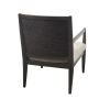 Handcrafted Seagrass Back Armchair with Removable Seat Cushion and Back Pillow