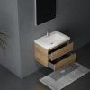 23.5'' Solid Surface Vanity Sink for Bathroom in Matte Black