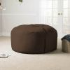 Jaxx Saxx 5 Foot Large Bean Bag w/ Removable Cover, Chocolate