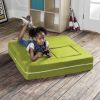 Jaxx Zipline Modular Kids Loveseat & Ottomans, Lime