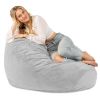 Jaxx Koku Bean Bag - Velvish/Turbo, Grey