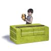 Jaxx Zipline Modular Kids Loveseat & Ottomans, Lime