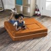 Jaxx Zipline Modular Kids Loveseat & Ottomans, Mandarin