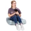 Jaxx Brio Large Décor Floor Pillow / Meditation Yoga Cushion, Plush Microvelvet, Ice