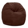 Jaxx Saxx 5 Foot Large Bean Bag w/ Removable Cover, Chocolate