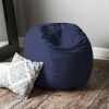 Jaxx Saxx 3 Foot Round Bean Bag w/ Removable Cover, Navy