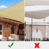 20'x16' Rectangle Sun Shade Sail/beige