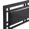Twin Size metal bed Sturdy System Metal Bed Frame ,Modern style and comfort to any bedroom ,black