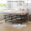Queen Size Bed Frame with Metal Slat Support
