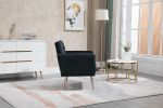 COOLMORE Accent Chair ,leisure single sofa with Rose Golden feet