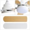 Energy Saving 42 Inch Ceiling Fan 5 Plywood Blade Noiseless Reversible Dc Motor Remote Control With Led Light