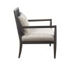 Handcrafted Seagrass Back Armchair with Removable Seat Cushion and Back Pillow