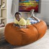 Jaxx 4 ft Lounger Bean Bag, Mandarin