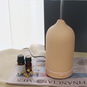 Air Humidifier Dropshipping Ceramic Aroma Diffuser 5 Colors 100ml Ultrasonic Essential Oil Diffuser (Option: UK-Terracotta)