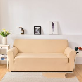 Sofa Cover All-inclusive Non-slip Sofa Slipcover Fabric Craft General (Option: Beige-Single)