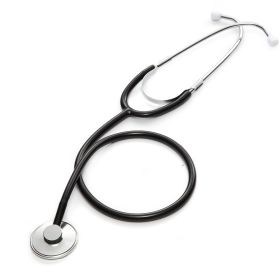 Portable single head stethoscope (Color: Black)